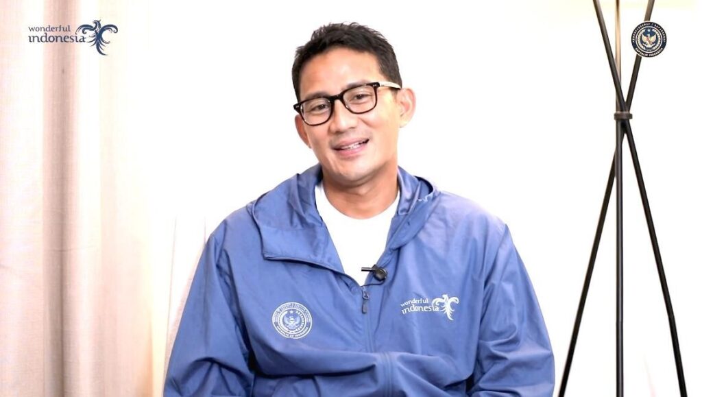 Menteri Pariwisata dan Ekonomi Kreatif Republik Indonesia Sandiaga Salahuddin Uno berikan ucapan selamat dan salam semangat dalam kegiatan NEWSTAR 2021.